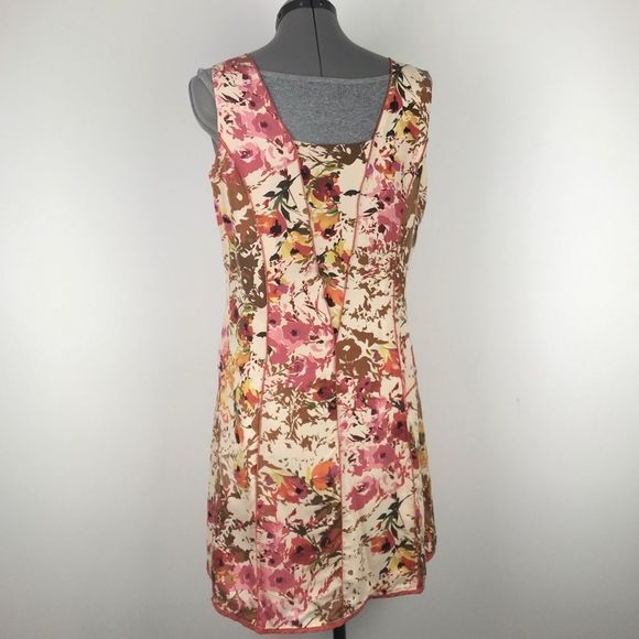 Sundance 100% Silk Cream and Floral Print Evelyn Tank Dress - Picture 4 of 15